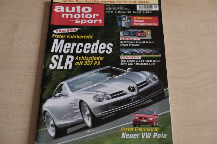 Deckblatt Auto Motor und Sport (21/1999)